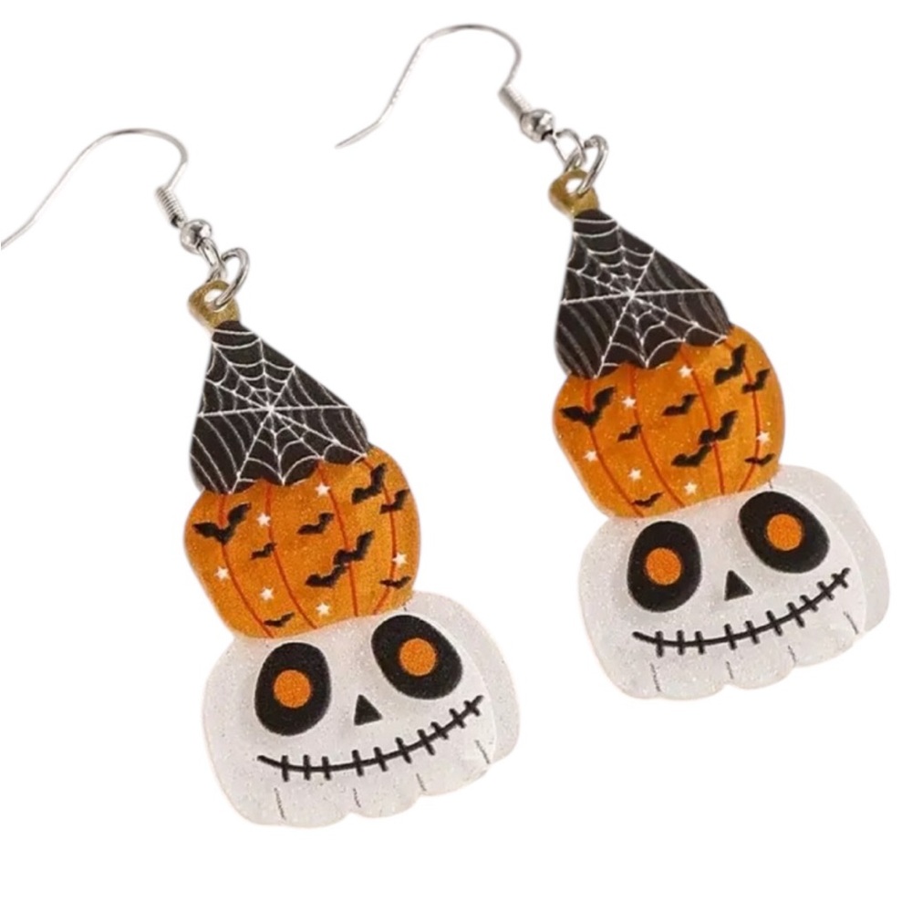 Halloween Pumpkin Dangle Earrings